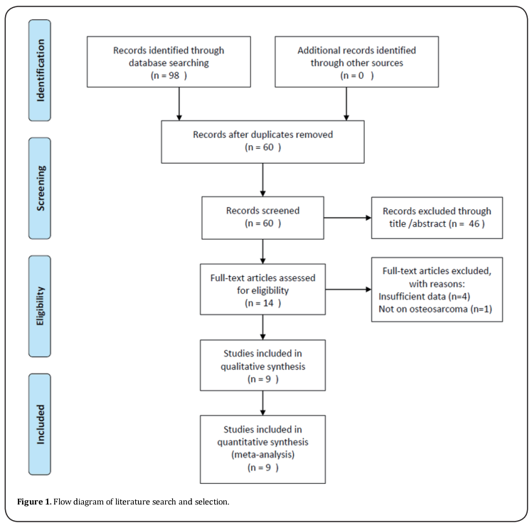 Figure 1. Flow diagram of literature search and selectio 